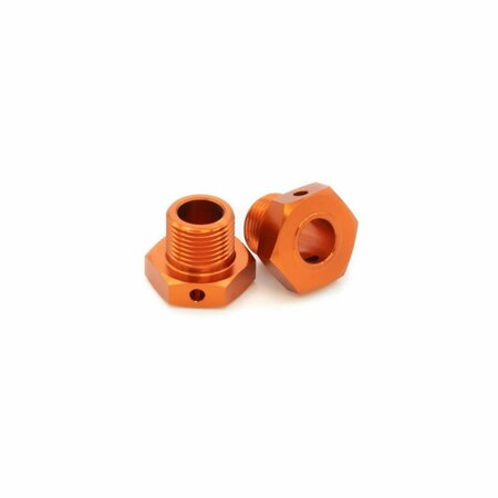 HPI RACING 17 mm Hex Hub Adaptor, Orange - 2 Piece HPI160138